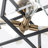 4-Light Beveled Glass Square Semi-Flush Mount
