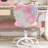 Heart Kids Desk Chair Adjustable Comfy Swivel Computer Chair Vanity Chair for Bedroom Study, Fluffy Kids Office Chair for Reading ,Pink-963501444-963501450