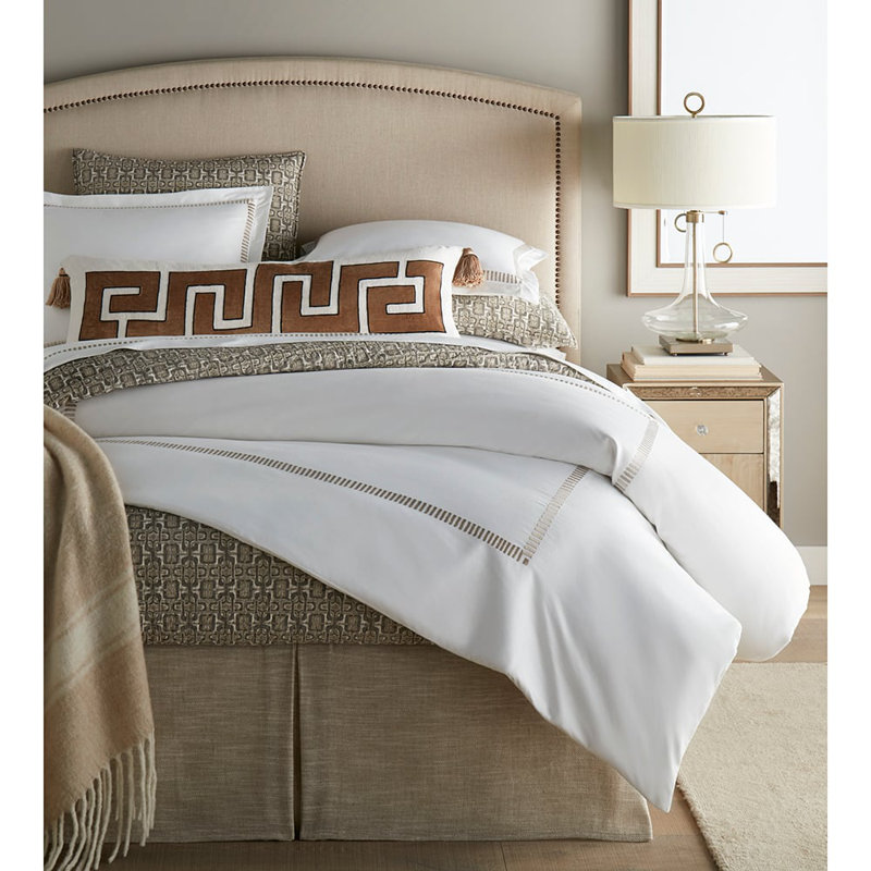 SAVANA Duvet Cover, Queen Duvet Cover, Tan