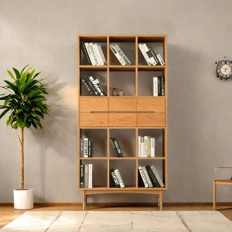 Bibliothèque économique de style nordique