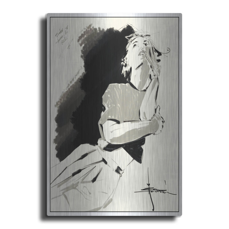 "46 Pensée" par TM Borenstein, H 24 po x l 16 po
