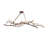 57" Long 8 Light Oblong Chandelier