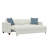 White Pop-Up Sleeper Sofa