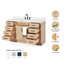 Meuble-lavabo simple en bois massif Tidworth avec plateau en quartz blanc de 1,5 po-1171835465-1151629618