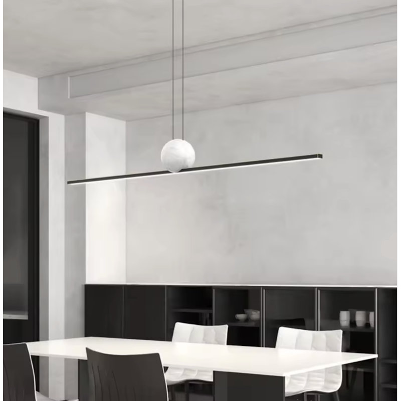  Lustre en métal à DEL Sunray Minimalist