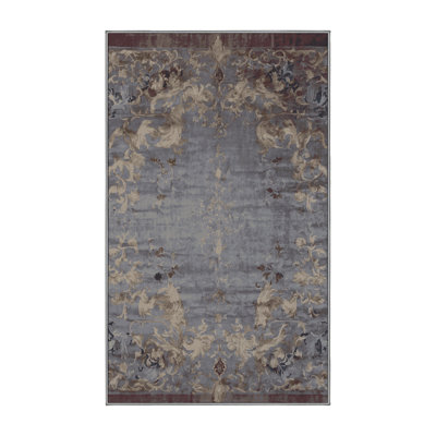 Tapis rose soyeux et moelleux