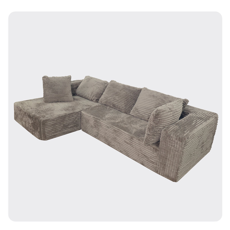 Compress Foam Couch, Antique Gray