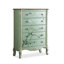 Armoire d'appoint verte et bois manufacturé vert