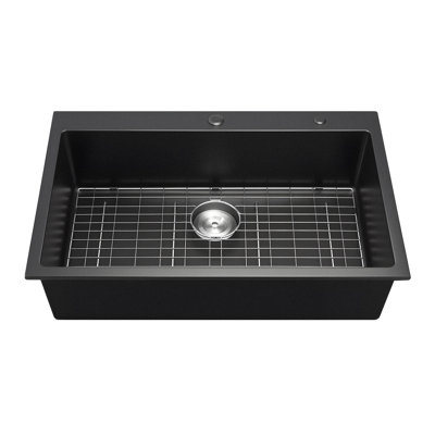 33 po. Lavabo de cuisine en granite 33 po.