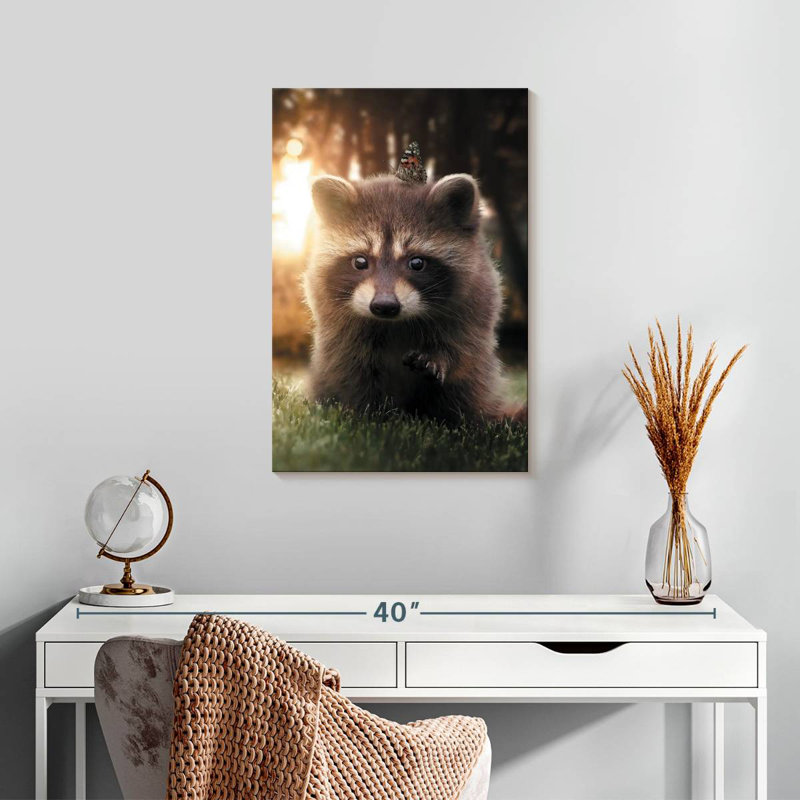 Brampt Raccoon Butterfly, 24" H x 16" W