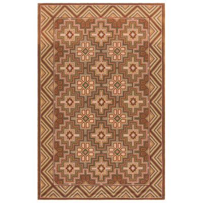 Chelsea Hand Hooked Wool Pile Geometric Rug