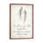 Toile avec cadre en bois brun classique est en rupture de stock