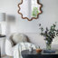 Miroir d'appoint 31 "x 30" en bois avec cadre unique