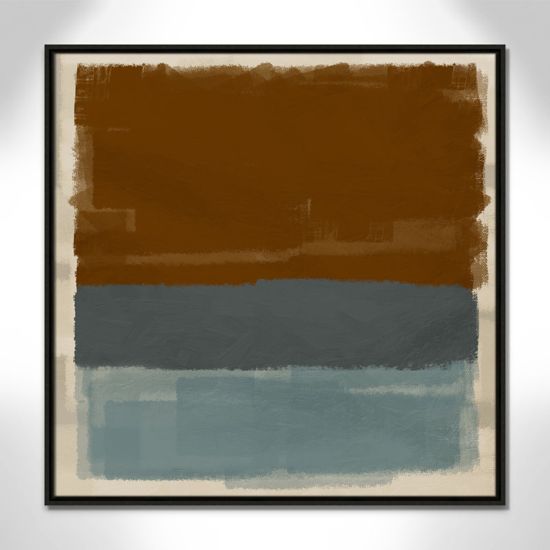 «Turbulent Honesty Square Version Print» par Marcus Prime, Espresso, H 31,5 po x l 31,5 po