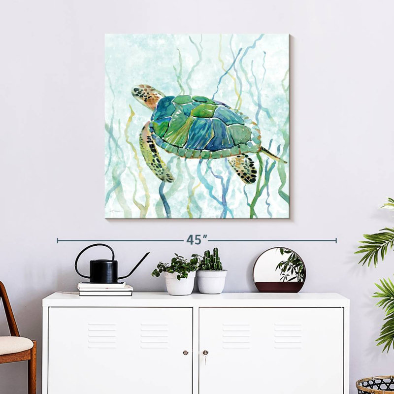 Brampt Sea Turtle Swim II, 30" H x 30" W