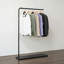 Portemanteau autoportant robuste en métal noir avec base en marbre, portemanteau multifonctionnel pour chambre à coucher