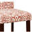  Bar Stool With Patterned Fabric Upholstery