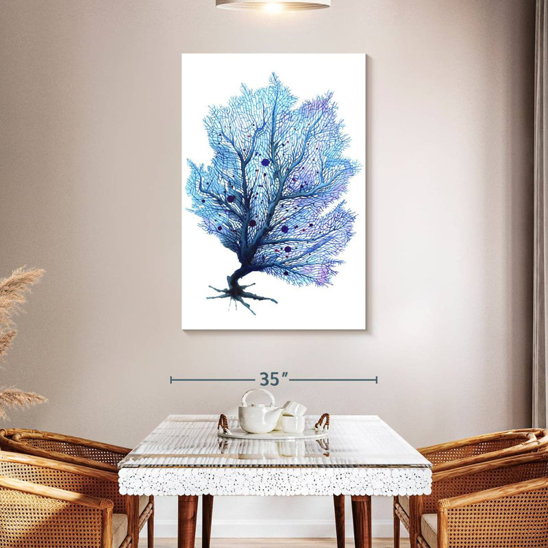 Brampt Fan Coral Blue, 48" H x 32" W
