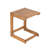 Harry Patio C-Shaped Acacia Wood Side Table
