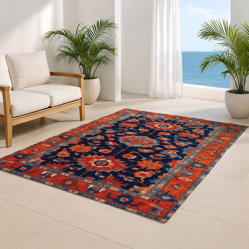 Tapis d'intérieur et d'extérieur mauve Tabriz, Rectangulaire 2 pi x 3 pi