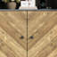 Solid Wood 79 cm W Display Cabinet