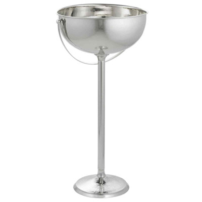 TableCraft Remington Collection 32" Tall Stainless Steel Beverage Stand with Handle