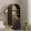 Tall Arched Bookcase With Storage