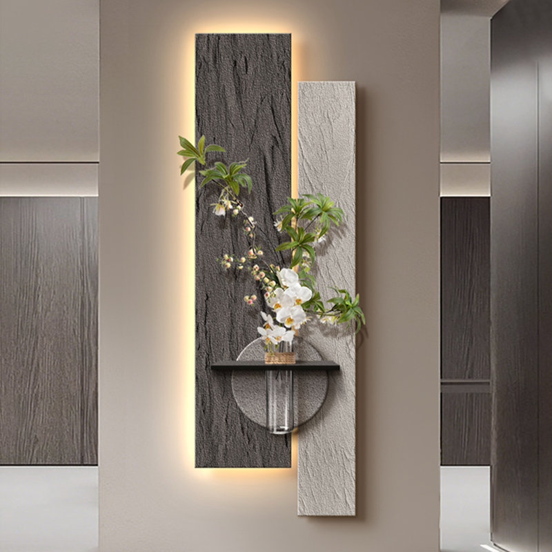 Nut-brown Rectangle Sandstone Wall art, 47.24" H x 15.75" W x 1.97" D, Nut Brown