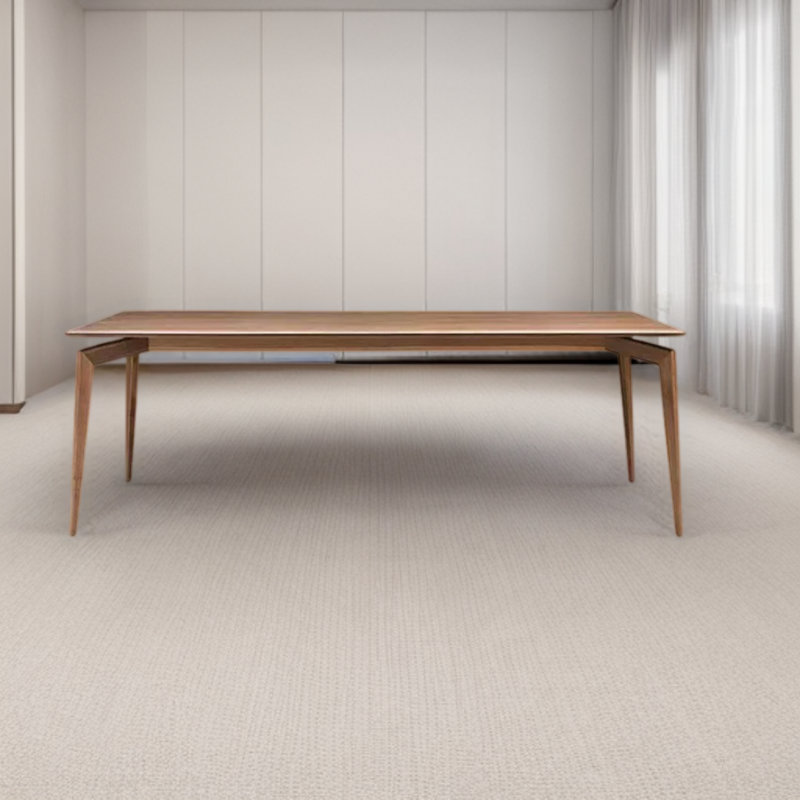 Walnut Solid Wood Dining Table, 33.46" W x 70.86" L
