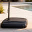 6.5kg Plastic Free Standing Umbrella Base with Wheels
