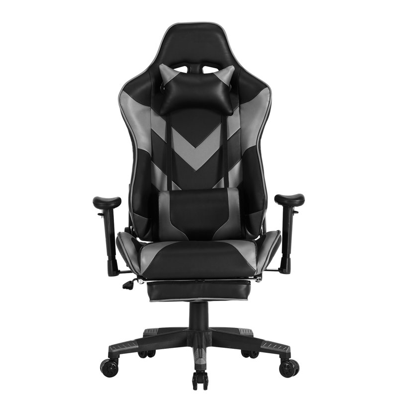 Inbox Zero PC & Racing Game Chair, Grey