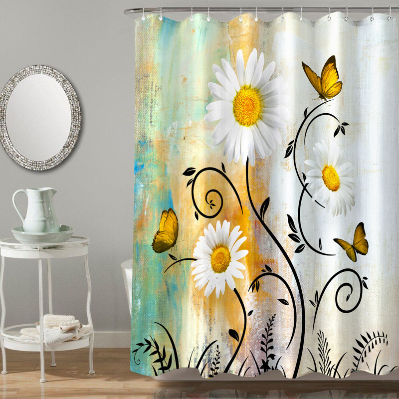 Ensemble de rideaux avec crochets Daisy Butterfly