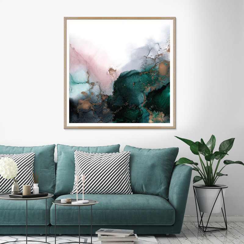 Emerald Valley by Fern Siebler - Painting on Canvas, Wrapped Canvas, 41 cm H x 41 cm W x 4 cm D