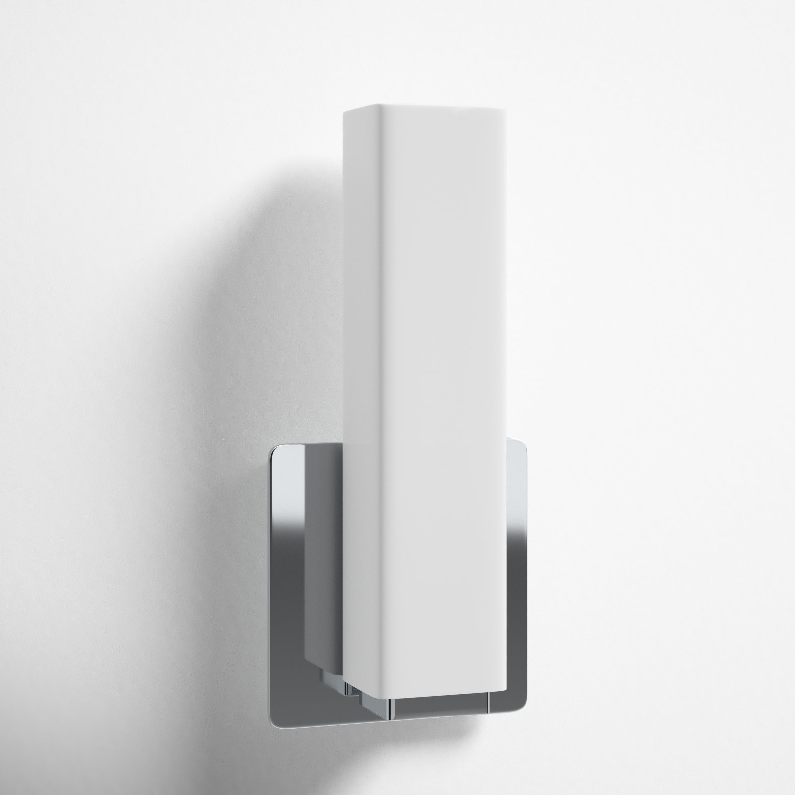 Erby Single Light Flush Mount Sconce, Chrome, 2700K, 15" H x 5" W x 3" D