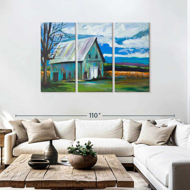 Lilie Old Barn, 48" H x 74" W