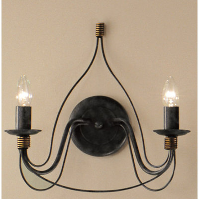Aries Iron Candle Wall Light