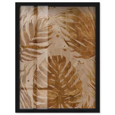 Palme en dorado, palmier ombré, art par Art Remedy