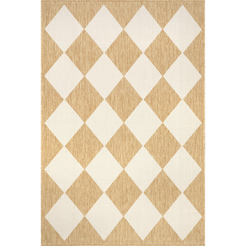 Diamond Trellis Indoor/Outdoor Area Rug, Rectangle 5' x 8'