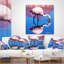 «Beautiful Food Seeking Flamingo» - Coussin imprimé animal-30721154-30721158