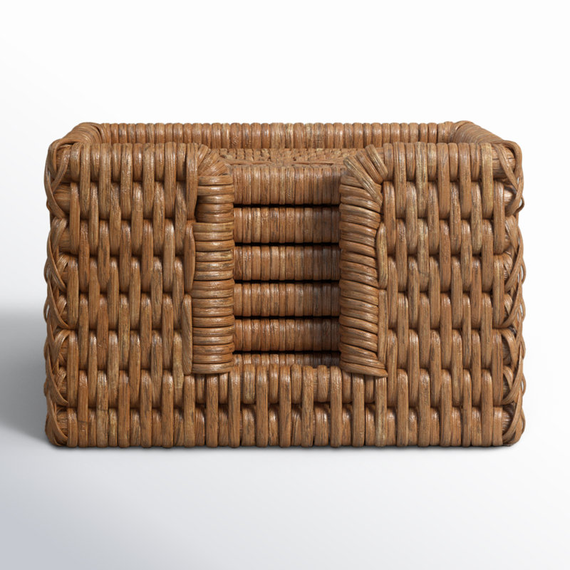 Ensemble de sous-verres Camden avec support, Brun miel