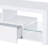 2-drawer Engineered Wood 71" TV Stand High Gloss White