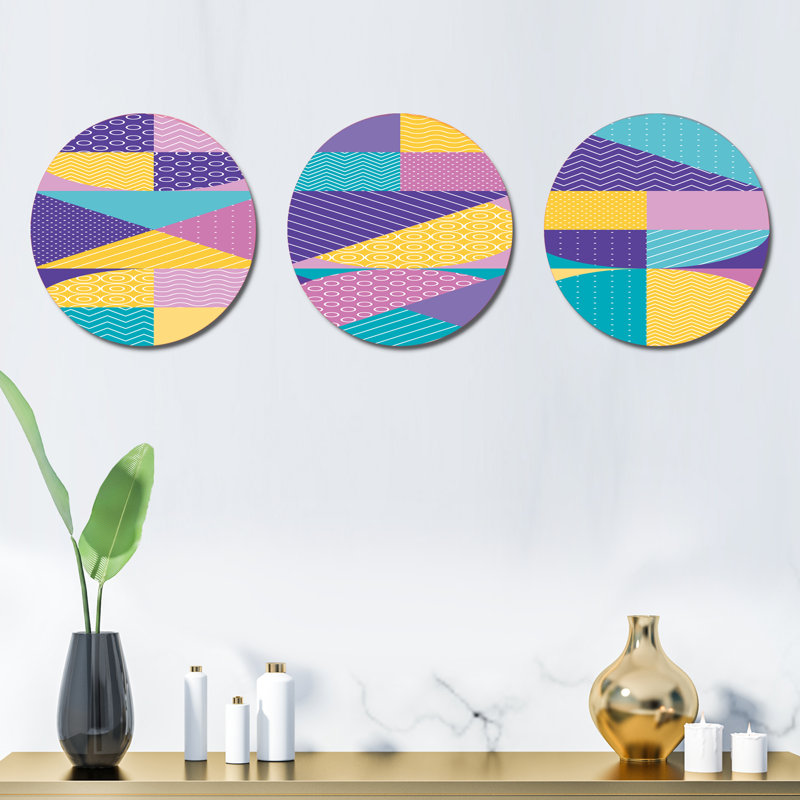 Ensemble de 3 décorations murales