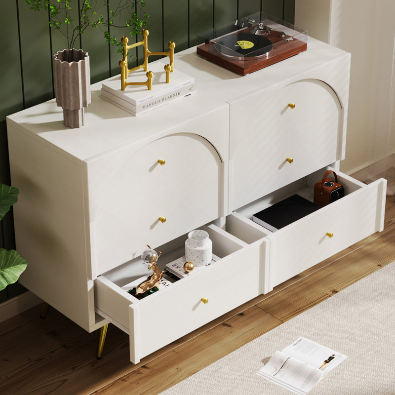Buffet minimaliste moderne avec grand rangement et pieds en métal durables pour une utilisation polyvalente à la maison