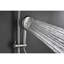 10" Rain Showerhead Integration With 4 Hand Shower, Adjustable Slide Ring And Soap Basket In Mixture Zip