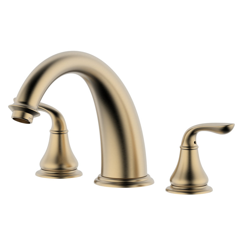 Deck Tub Filler, Brushed Gold