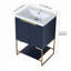 Meuble-lavabo autoportant avec lavabo en résine