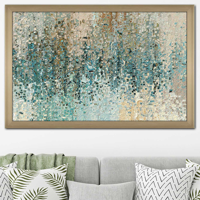 « Revealed » de Mark Lawrence - reproduction sur toile, Impression encadrée, H 27,5 po x l 39,5 po, Champagne