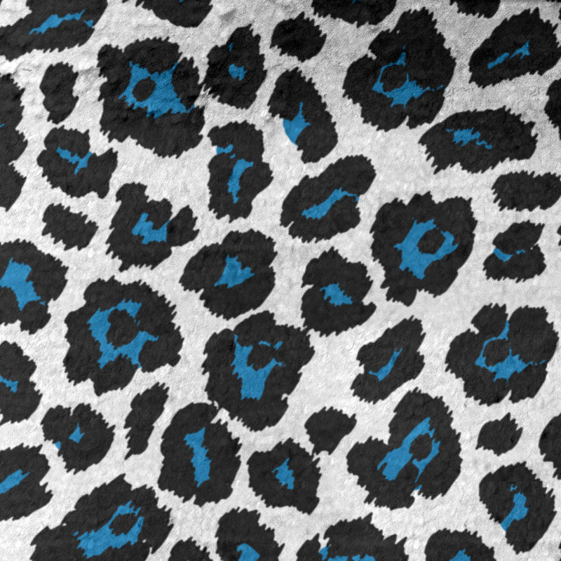 Davlin Beach Towel, Microfiber, White/Honolulu Blue/Black