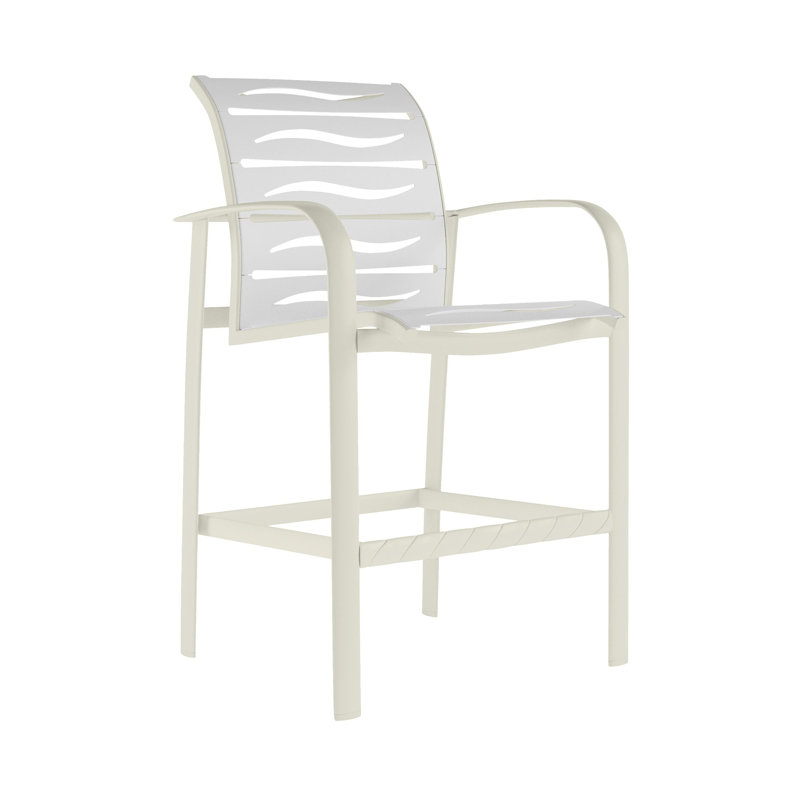 Tabouret de bar 28 po Laguna, Parchemin, Neige