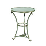 Glass Top Frame End Table